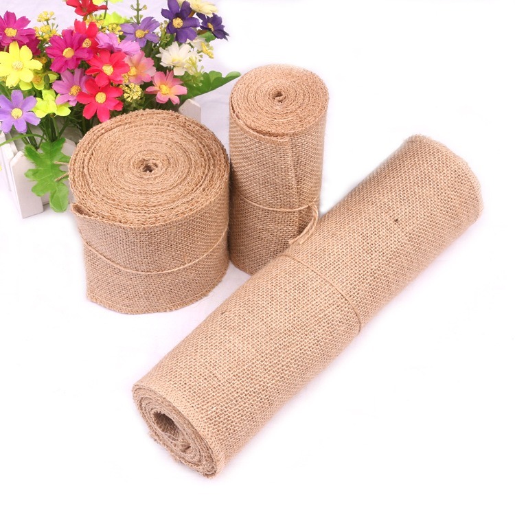 5-30CM Natural Jute Linen Fabr - Linen Fabric Natural recension och pris