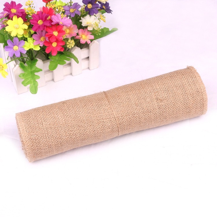 5-30CM Natural Jute Linen Fabr - Linen Fabric Natural recension och pris
