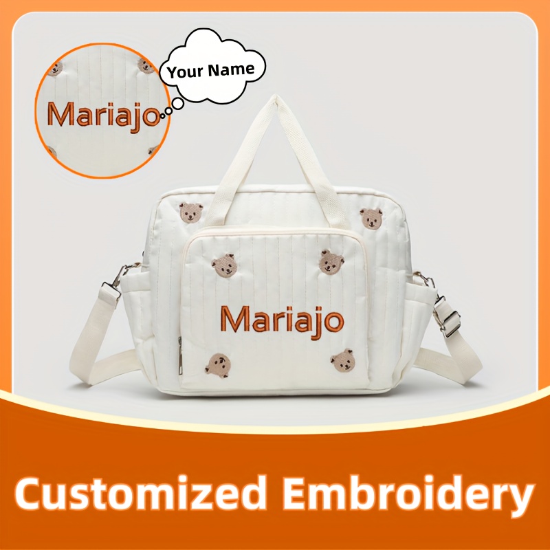 1PC Bear & tulip Pattern Trave - Embroidery Font Free recension och pris