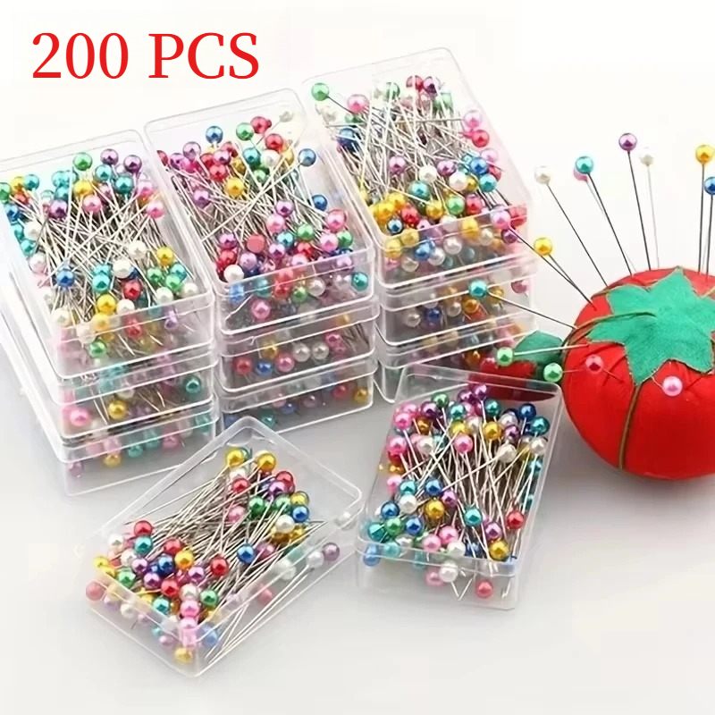 200/100Pcs Fashion Sewing Need - Embroidery Glass Beads recension och pris