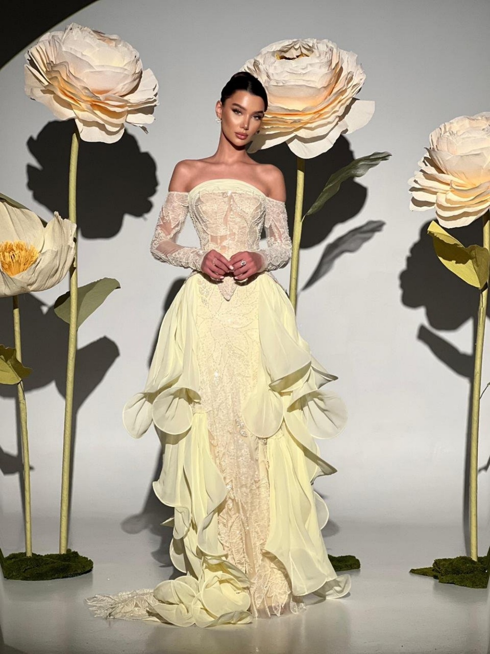 Exquisite Butter Yellow Prom D - Embroidery Yellow Dress recension och pris