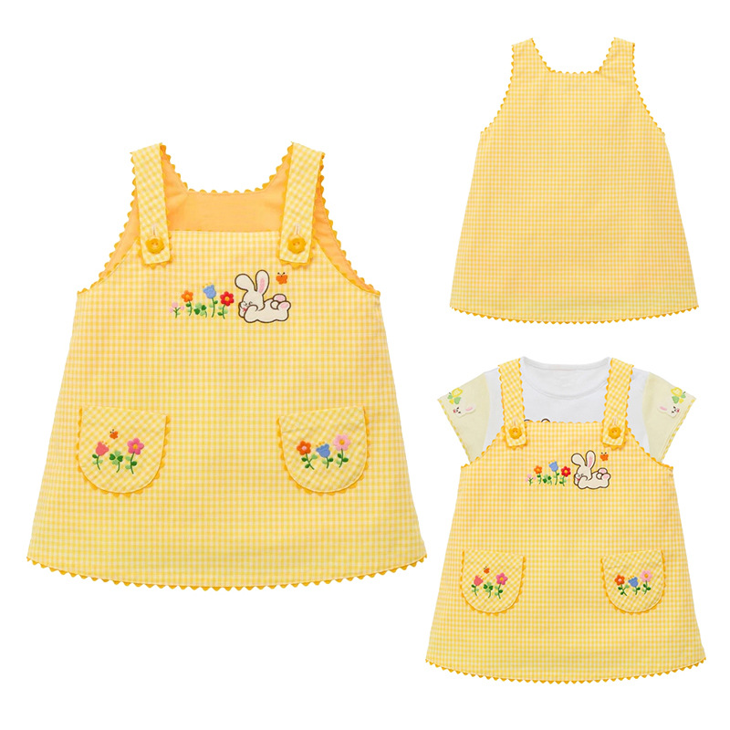 3-6Y Cotton Yellow Cotton Cute - Embroidery Yellow Dress recension och pris
