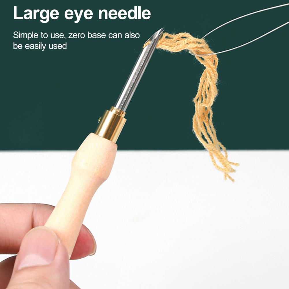 Embroidery Needle Wooden Handl - Punch Needle Handle recension och pris