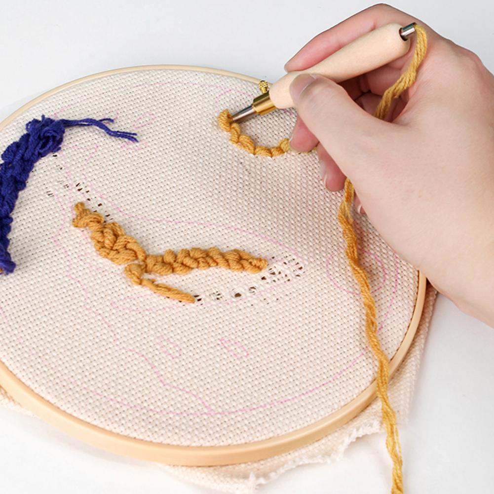 Embroidery Needle Wooden Handl - Punch Needle Handle recension och pris