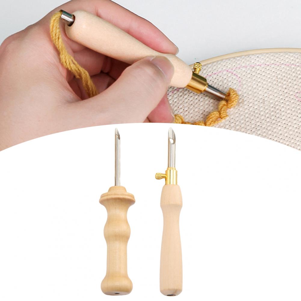 Embroidery Needle Wooden Handl - Punch Needle Handle recension och pris