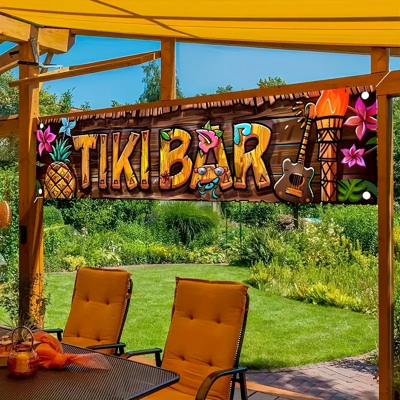 Tiki Bar Banner Tropical Hawai - Embroidery Garden recension och pris