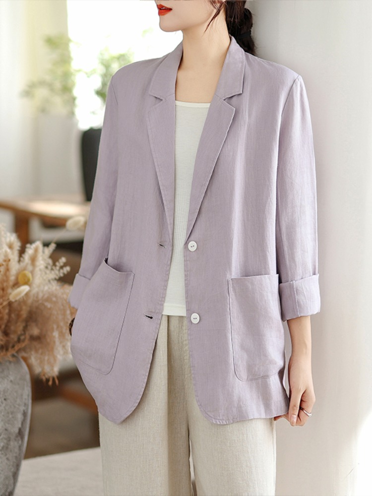 Casual Style Cotton Linen Long - Linen Fabric Natural recension och pris