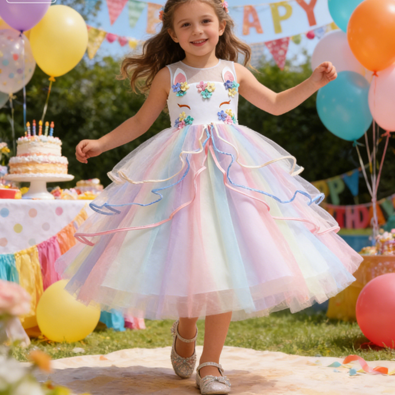 Carnival Clothing Girl Colorfu - Embroidery Unicorn recension och pris