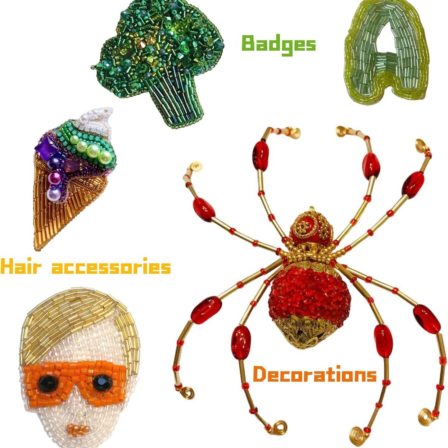 About 6720Pcs/Box 7mm 28 Color - Embroidery Glass Beads recension och pris