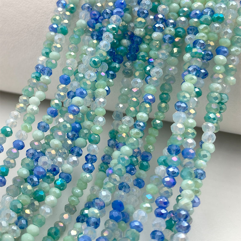 2mm Mixed Color Faceted Crysta - Embroidery Glass Beads recension och pris