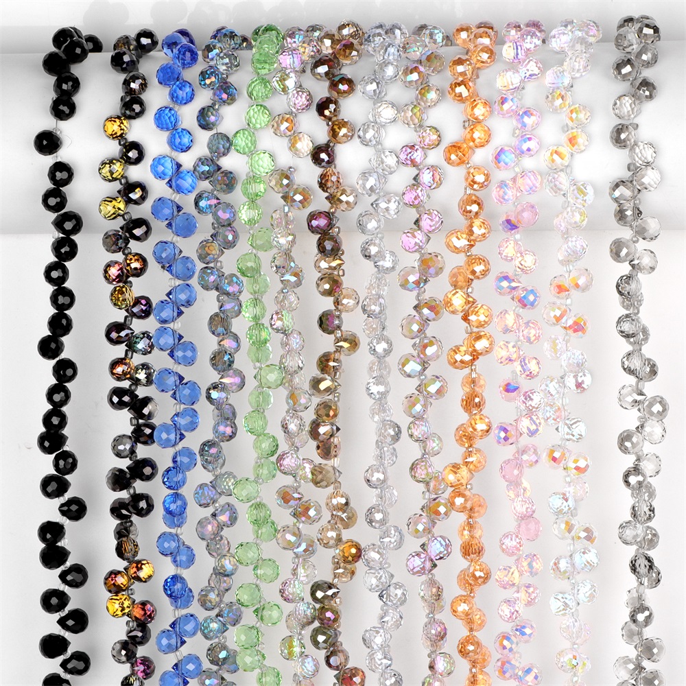 8x10mm Faceted Crystal Teardro - Embroidery Glass Beads recension och pris