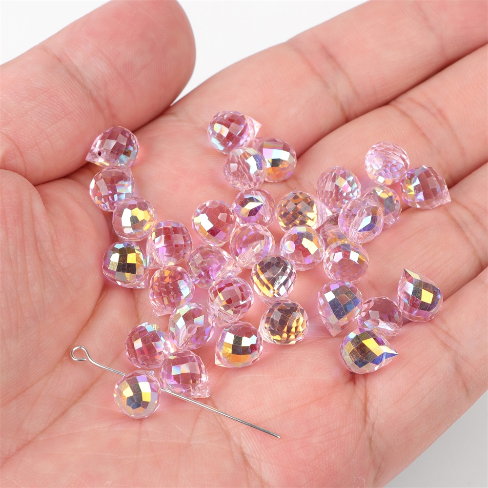 8x10mm Faceted Crystal Teardro - Embroidery Glass Beads recension och pris