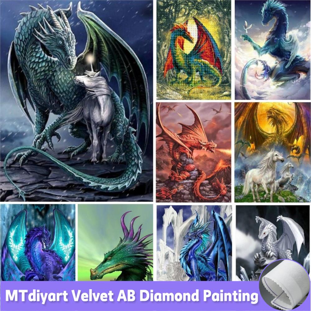 DIY 5D Dragon And Unicorn Diam - Embroidery Unicorn recension och pris