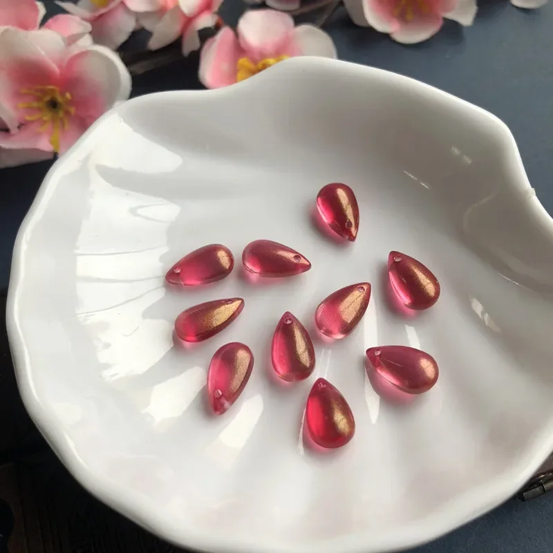 20pc 8x14mm Mix Color Water Dr - Embroidery Glass Beads recension och pris