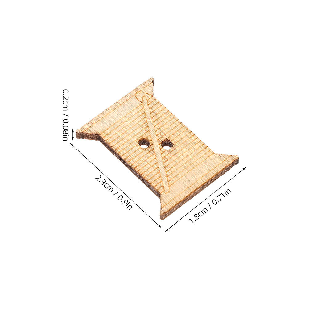 100Pcs Wooden Sewing Machine T - Embroidery Threads recension och pris