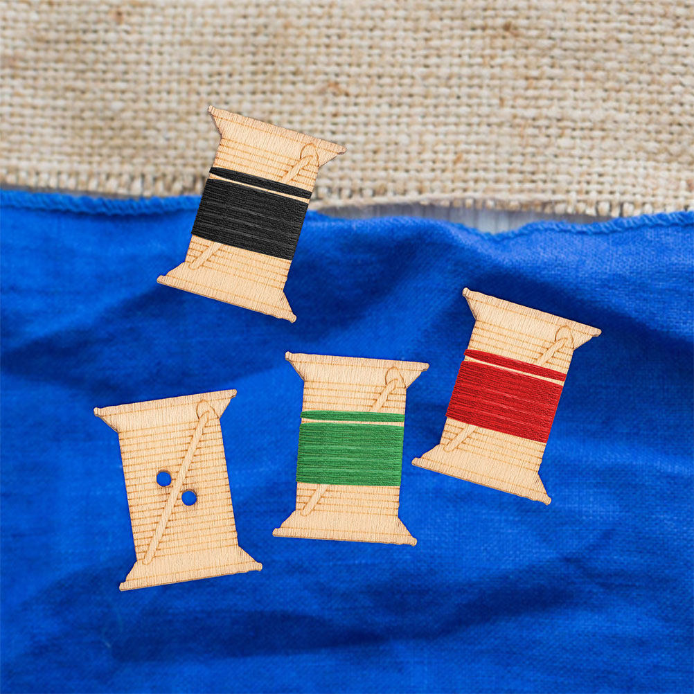 100Pcs Wooden Sewing Machine T - Embroidery Threads recension och pris