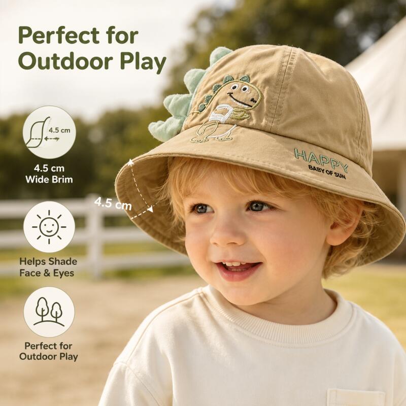 Korean Baby Bucket Hat Cartoon - Embroidery Letter recension och pris