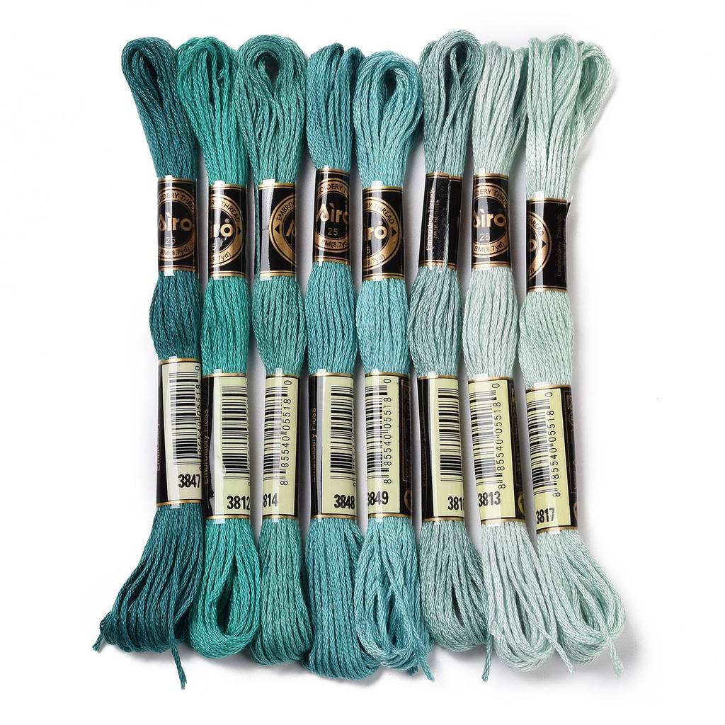 1Set 8 Skeins 0.5mm 6-Ply Poly - Embroidery Threads recension och pris