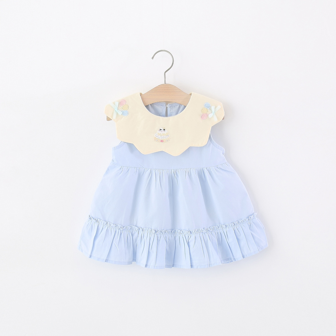 Toddler Girl Yellow Cotton Dre - Embroidery Yellow Dress recension och pris