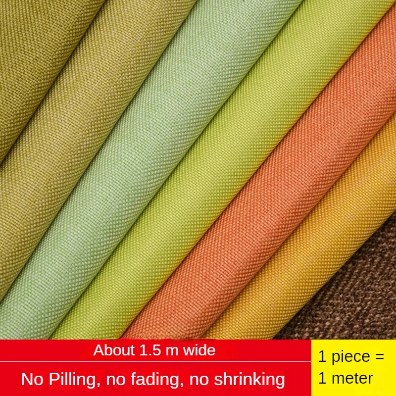 Thickened Cotton Linen Fabric  - Linen Fabric Natural recension och pris
