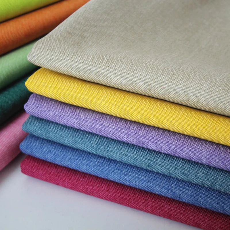 Thickened Cotton Linen Fabric  - Linen Fabric Natural recension och pris