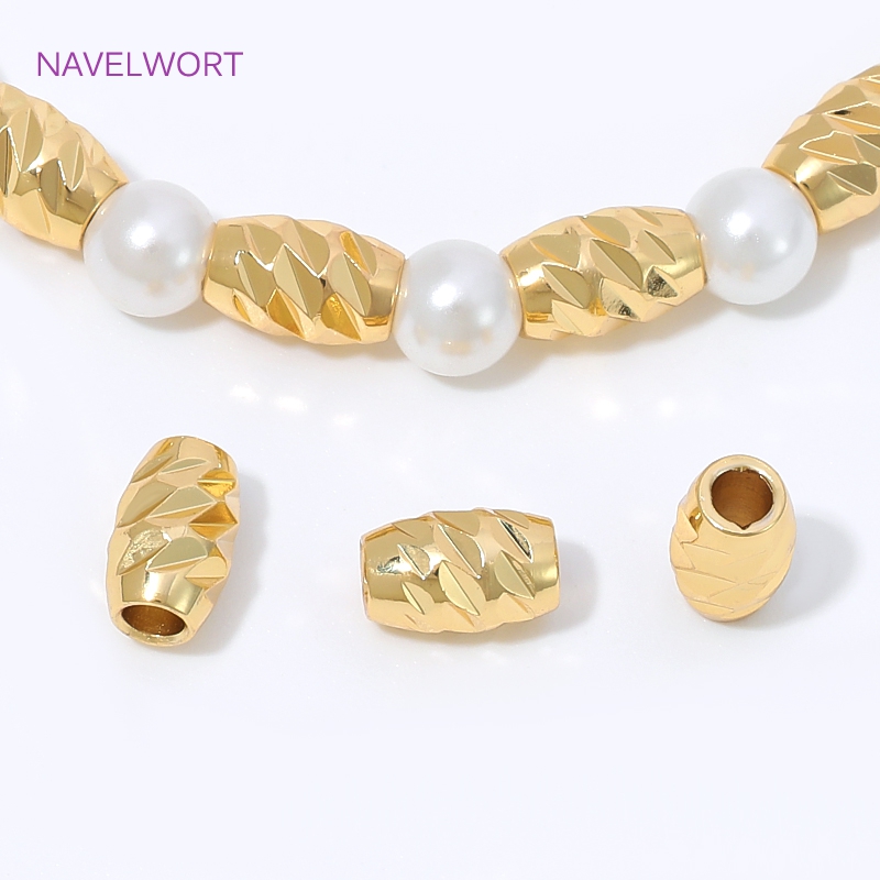 Brass 4/6mm Stripe Spacer Bead - Embroidery Art recension och pris