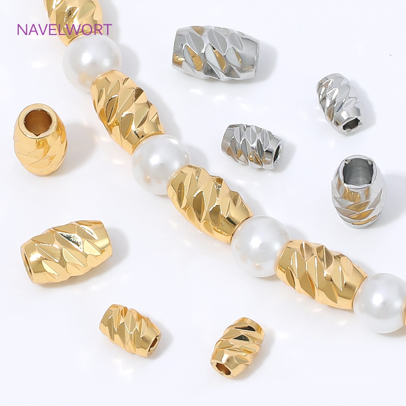 Brass 4/6mm Stripe Spacer Bead - Embroidery Art recension och pris
